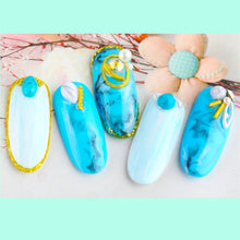 1 Box Blue Color Moroccan Natural Stone Turquoise and Marrakech Stone Nail Art Decoration - MoroCos